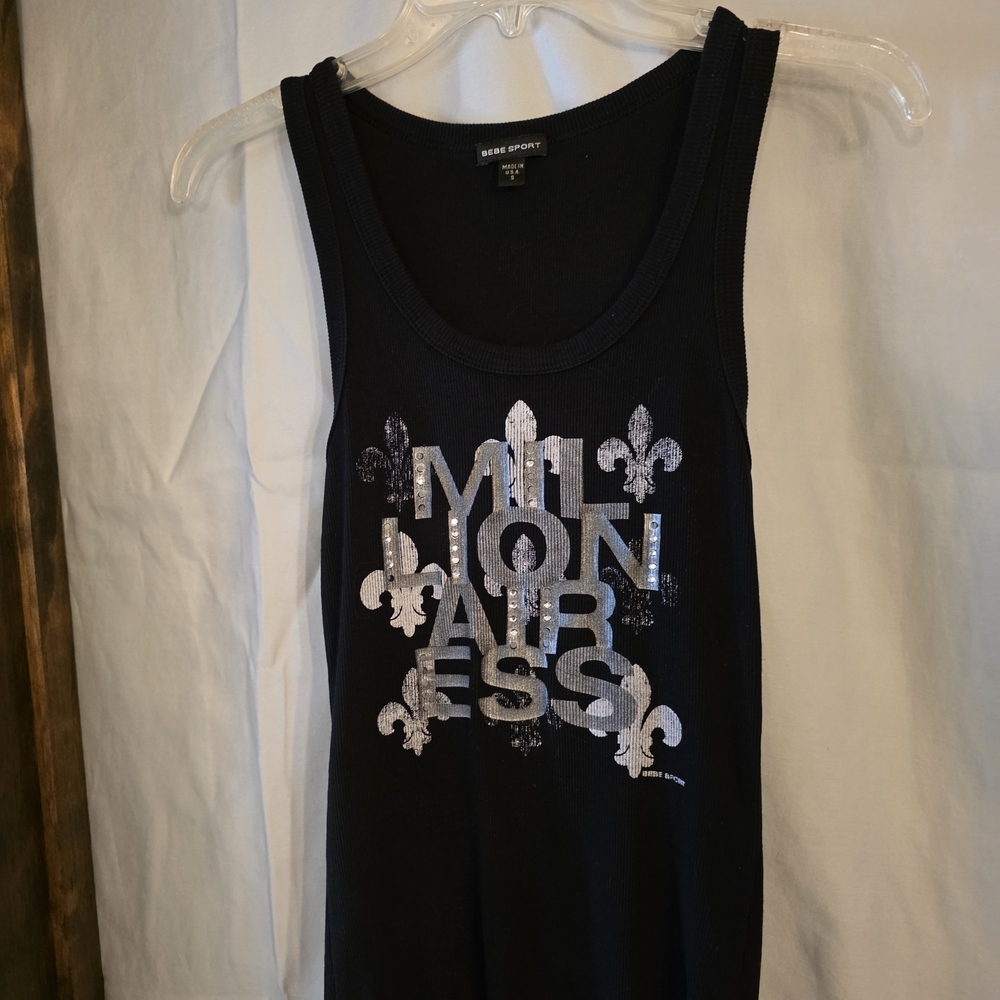 Bebe Sport Black Tank Top